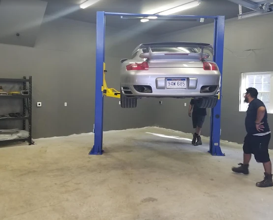 2 post lift garage 